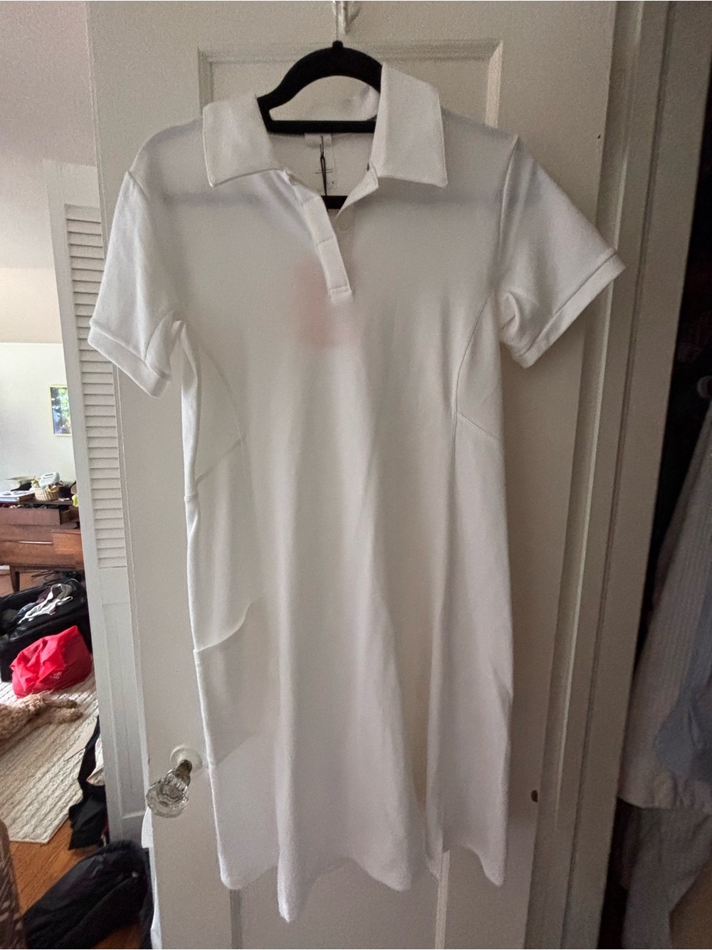Lolé white tennis court dress - Classic Short Sleeve
